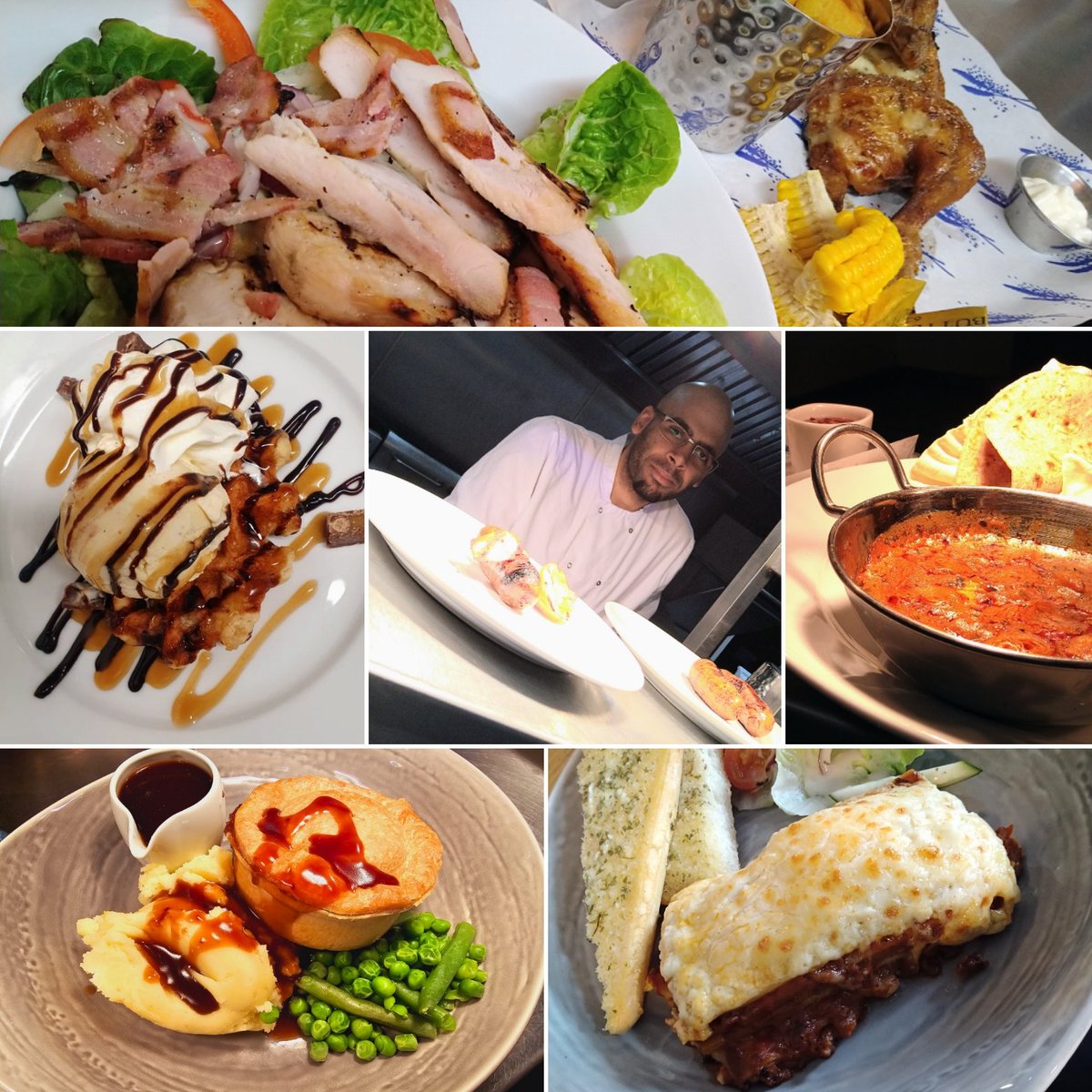 duckinnb98's tweet photo. We're pleased to introduce our new chef Harrison to you. He's got over 10 years of experience and he's certainly been impressing us.
Our kitchen is now open -
3pm - 8pm Mon &amp; Tues
Midday - 8pm Weds - Sat
Midday - 5pm Sun.
#newteam #pubgrub #pubfood #pubmealsarethebest #pubmeal https://t.co/GNBZHIdiqe