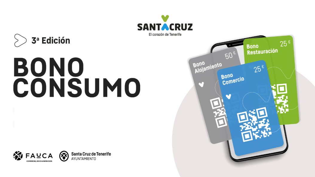 🎫 Hoy se inicia la segunda fase de los Bonos Consumo Santa Cruz.

🛍️ Los Bonos Comercio podrán canjearse en cualquier distrito y se aumenta el límite de canjeo para comercios y restaurantes.

🔗 sociedad-desarrollo.com/sala-de-prensa…

#ComercioSC #SantaCruzdeTenerife #BonosConsumoSC