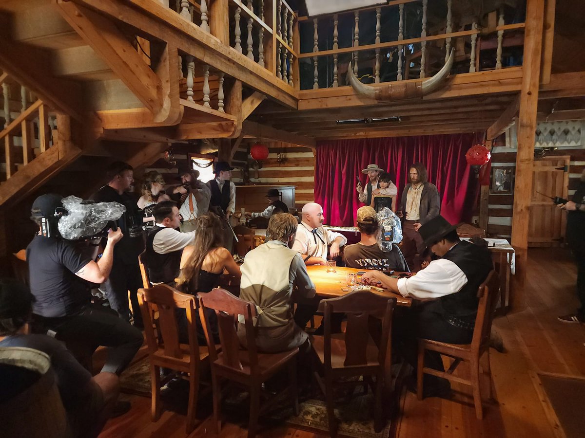 Filming right now in Cherokee Nation! 🎥

Check out these behind-the-scenes photos from the set of “Cottonmouth.” This upcoming western, produced by Rebellium Films, is utilizing our incentive program to film here in <a href="/CherokeeNation/">Cherokee Nation</a>, Northeastern Oklahoma.

🧵 1/3