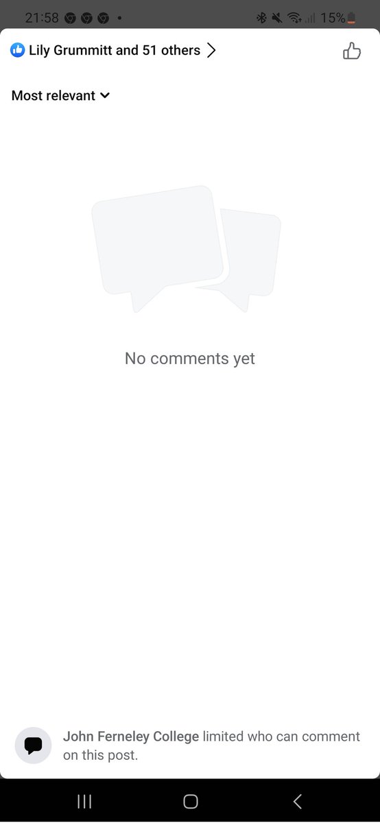 mackemmackenzie's tweet photo. Don't think JFC appreciated my comment 😥 can't believe they deleted and restricted who can comment 🤣 https://t.co/vN7taKM2wD