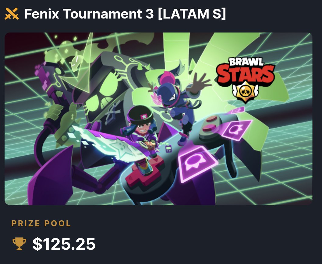 Fenix League (@fenix_leaguebs) on Twitter photo #BS | Fenix Tournament 3
Quedan pocos minutos para dar inicio al torneo de LATAM S, aún pueden inscribirse 👇
matcherino.com/t/fenixtournam…
Transmisión por el canal de <a href="/carrascoosaa/">Carrascosa</a>
twitch.tv/carrascosacl #BS | Fenix Tournament 3
Quedan pocos minutos para dar inicio al torneo de LATAM S, aún pueden inscribirse 👇
matcherino.com/t/fenixtournam…
Transmisión por el canal de <a href="/carrascoosaa/">Carrascosa</a>
twitch.tv/carrascosacl