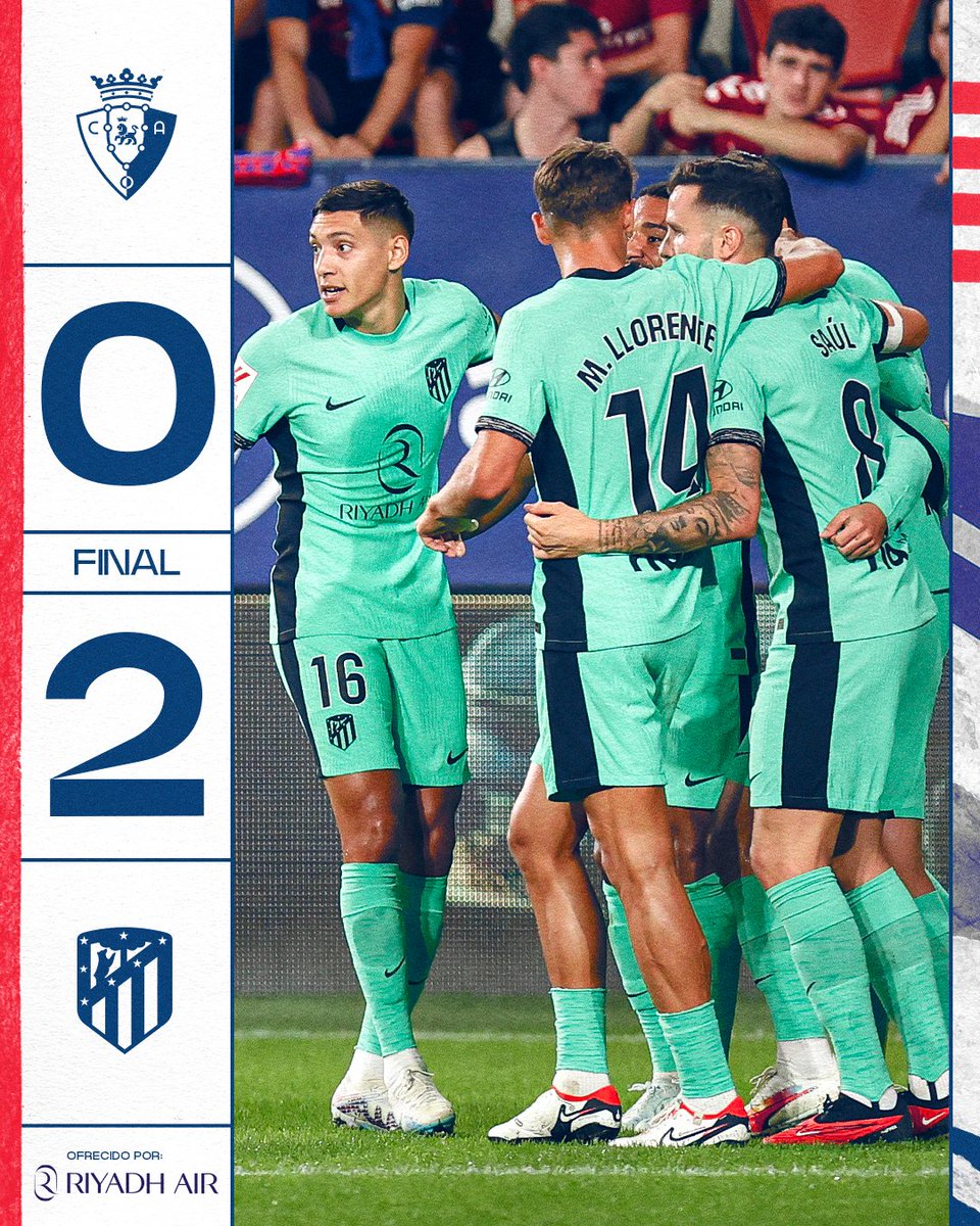 Atleti's tweet photo. ¡Segundo ➕3️⃣ consecutivo! ❤️🤍 https://t.co/RtYeWt3fwo