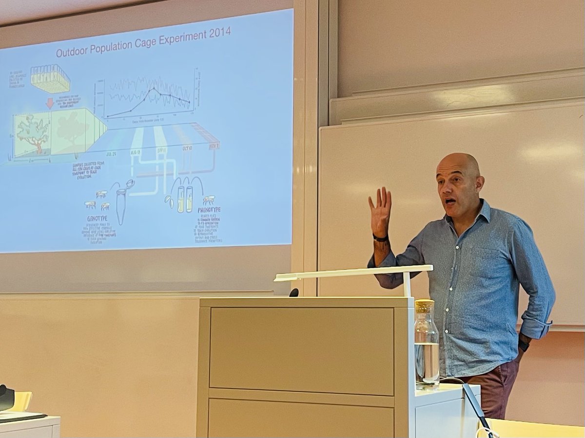 Dmitri Petrov in the house! Great pleasure to host <a href="/PetrovADmitri/">Dmitri Petrov</a> at our department today! I knew evolution can be rapid but this data on seasonal adaptation blew my mind.