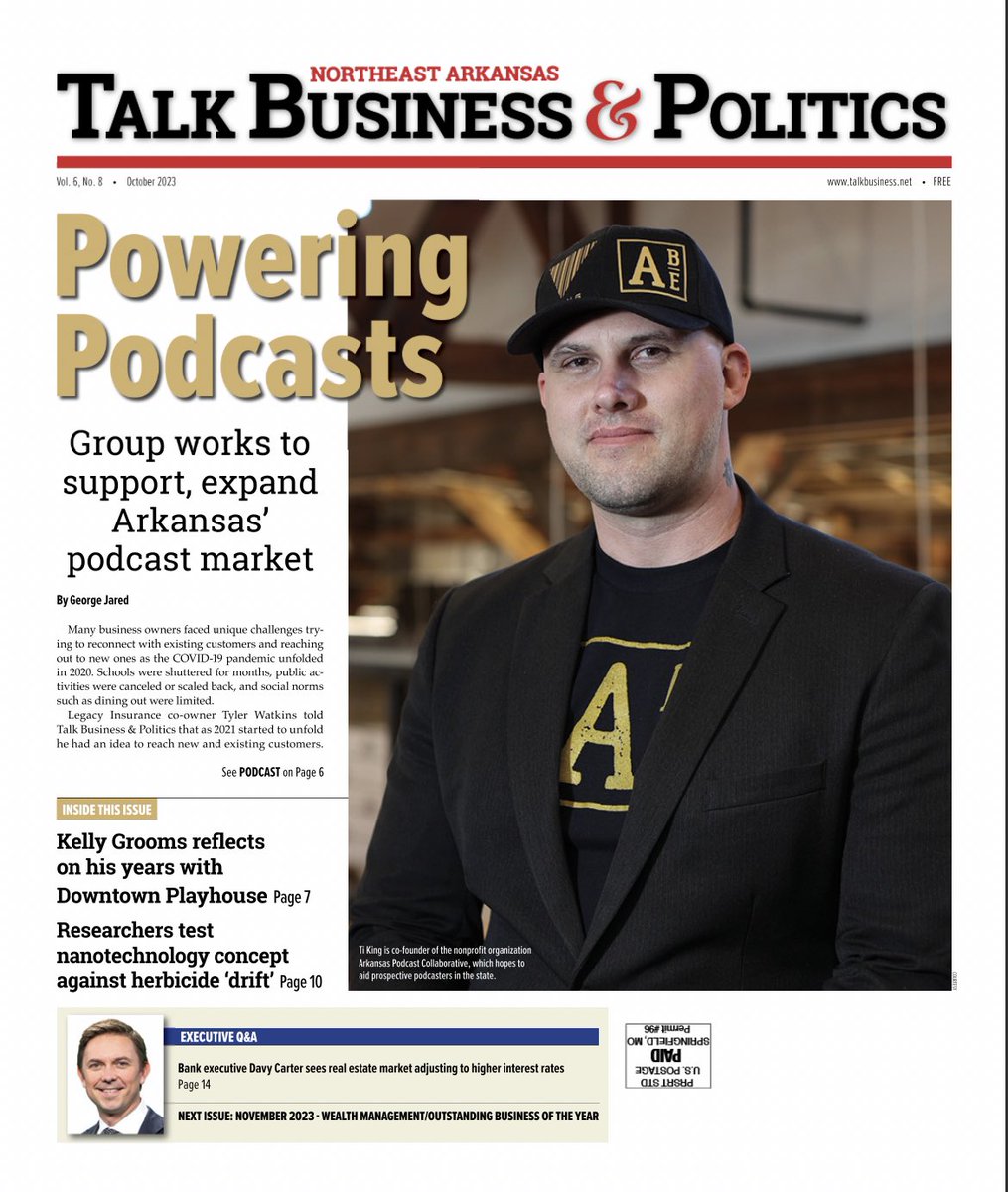 arkastcon's tweet photo. We made the cover of Talk Business and Politics! https://t.co/R7wpjcuXCC