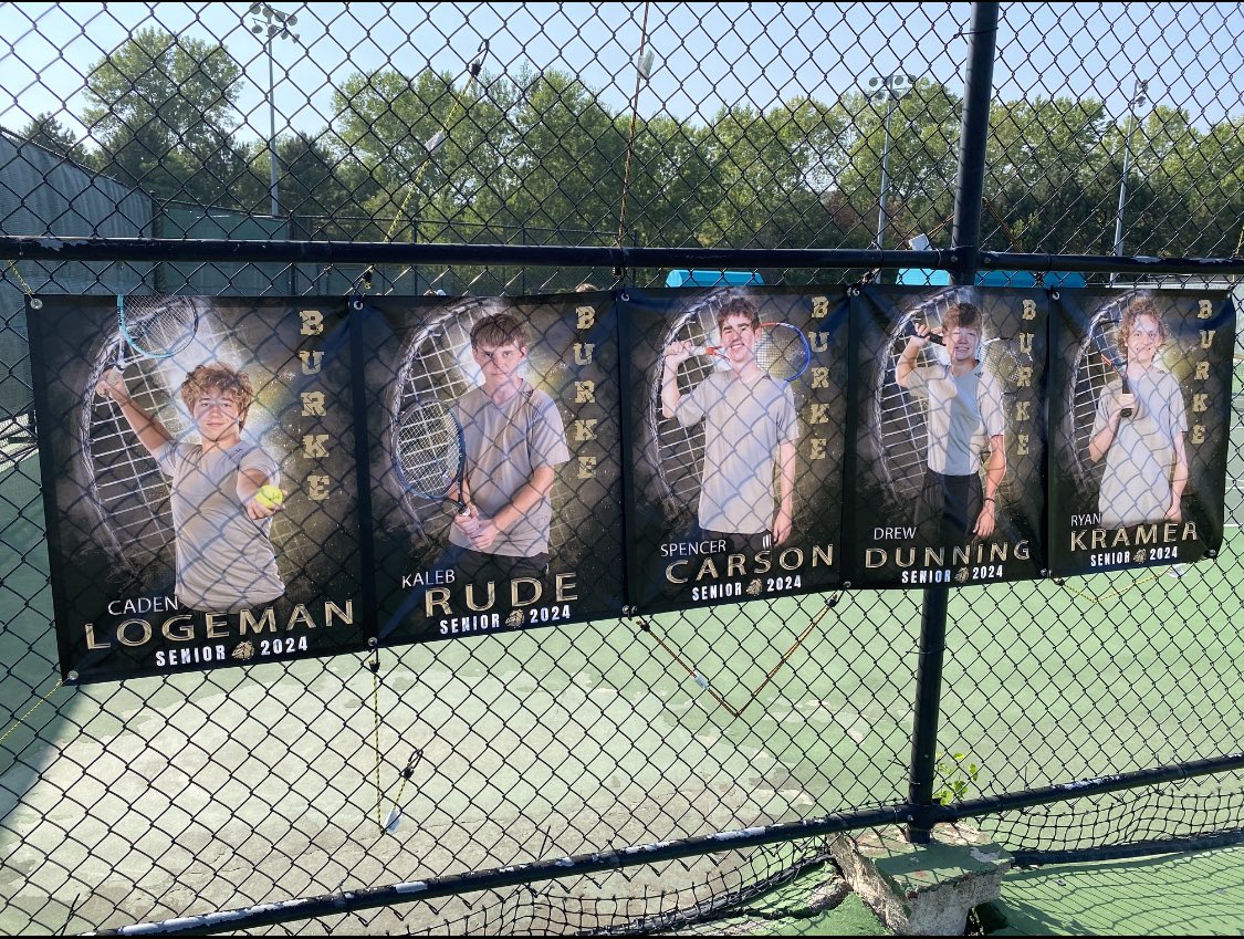 It’s Senior Recognition for our Varsity Tennis team 🖤💛🎾 Wonderful group of student-athletes and families 🖤💛 Thank you for representing #BulldogNation so well 👊🏼 #WeAreBurke