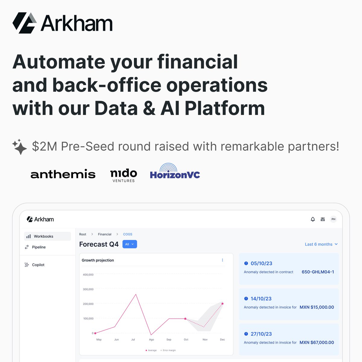 Steph (@queen_estef) on Twitter photo We are living through an era of unprecedented transformation!✨ ✨ ✨
We built <a href="/ArkhamInc/">Arkham Technologies</a> to help LATAM enterprises automate their most critical financial and back-office operations, leveraging AI in an secure and effective manner.
en.arkham.finance/arkham/annouce… We are living through an era of unprecedented transformation!✨ ✨ ✨
We built <a href="/ArkhamInc/">Arkham Technologies</a> to help LATAM enterprises automate their most critical financial and back-office operations, leveraging AI in an secure and effective manner.
en.arkham.finance/arkham/annouce…