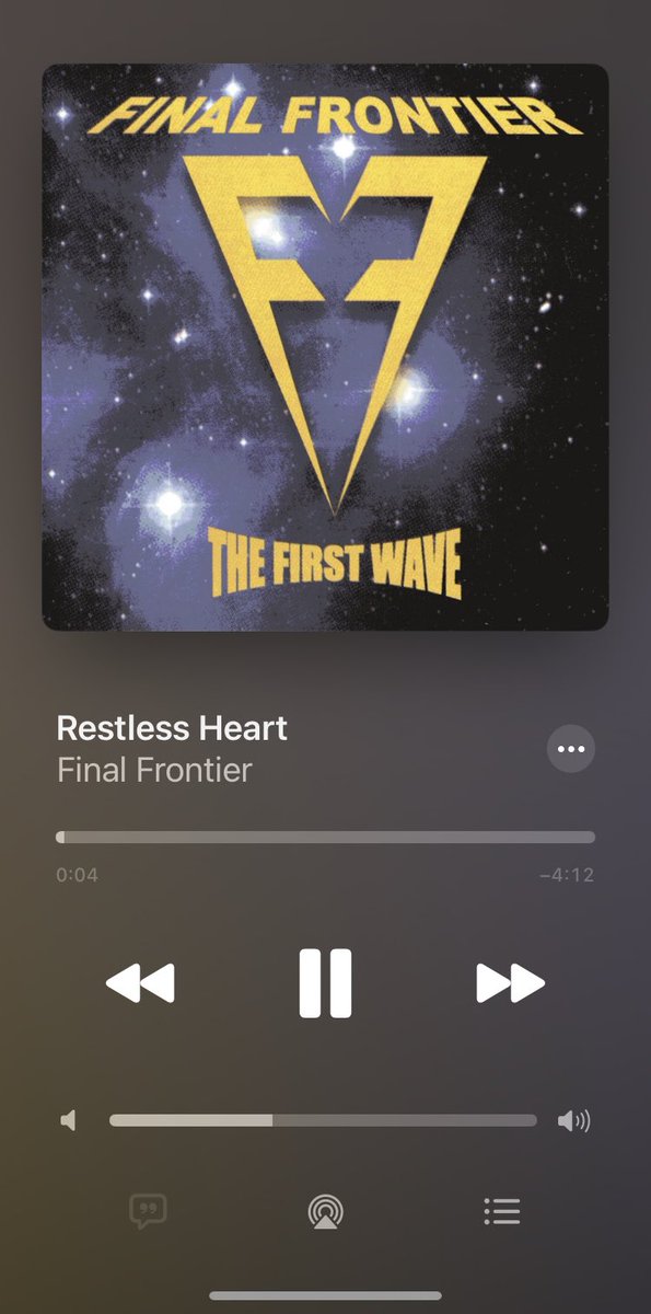 StarairTaku's tweet image. 【Now Playing】

今日の通勤はこのアルバム👍
Have a nice day❗️

Final Frontier,2002年リリースの1stアルバム🎸
/ First wave

#FinalFrontier #NowPlaying