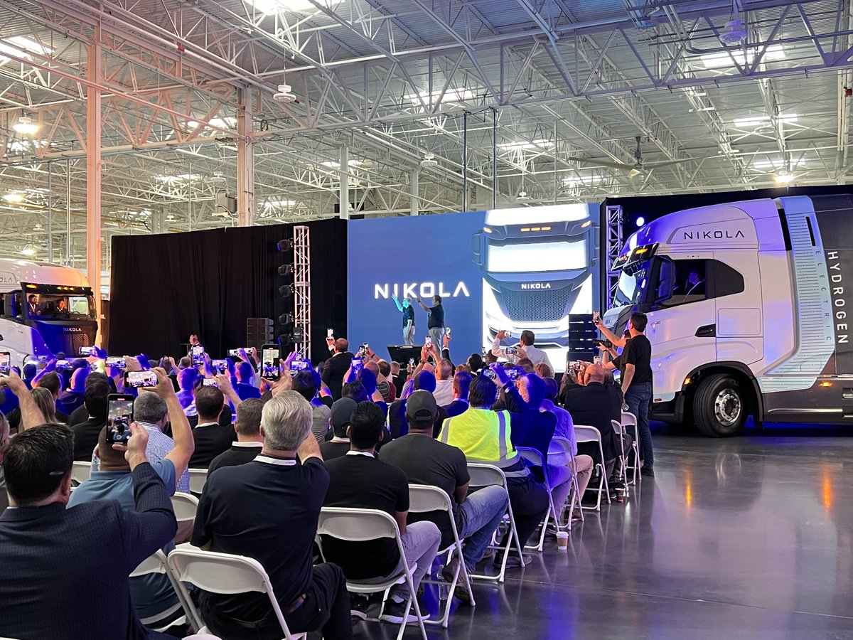 I was proud to be in Coolidge today to help celebrate the commercial launch of <a href="/nikolamotor/">Nikola Corporation</a>'s hydrogen fuel cell electric vehicle at its manufacturing facility!