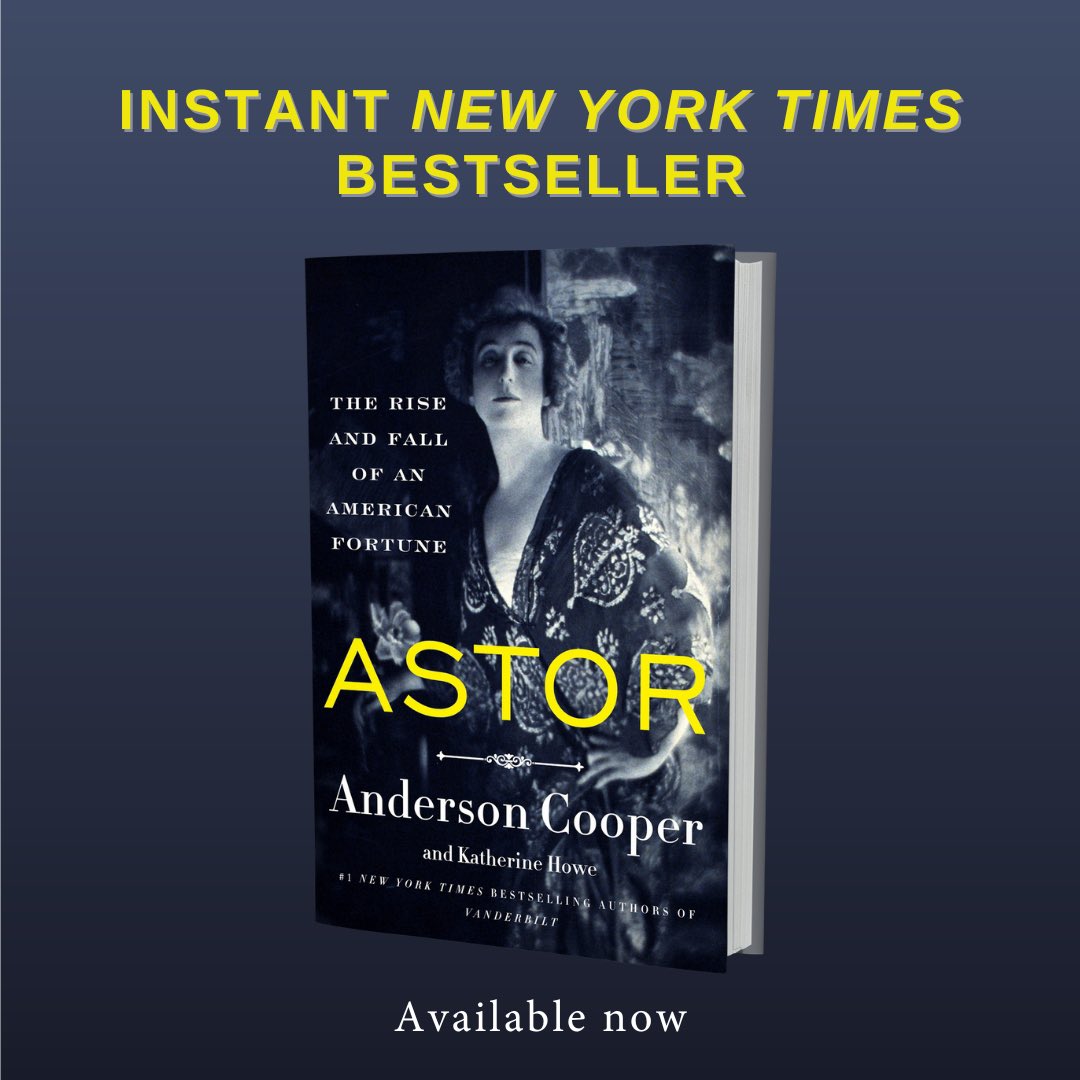 My new book ASTOR just debuted at #3 on the @nytimes bestseller list! Link in bio to purchase! @katherinebhowe