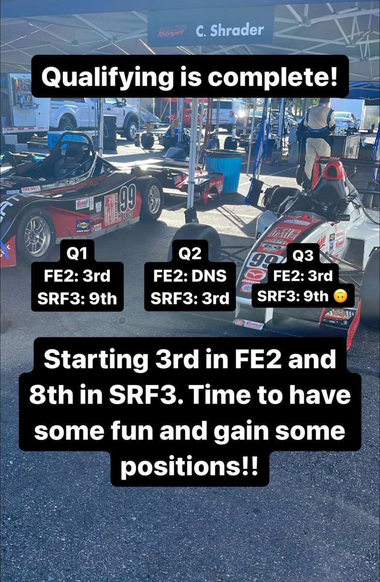 CShraderRacing's tweet photo. @SCCANews  National Runoffs qualifying is complete. https://t.co/MgP6jyduLW