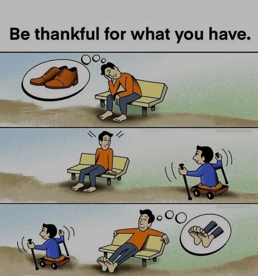 be grateful