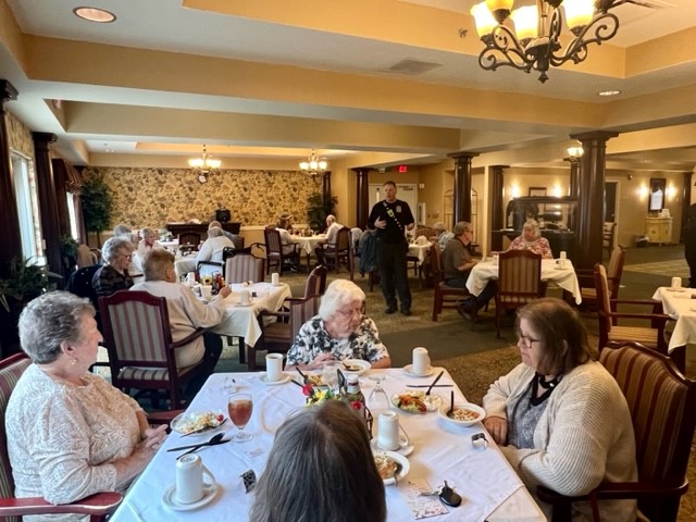 In honor of Fire Prevention Month, we invited the Willard Fire Department to speak to our Senior Executive Club today. Thank you to Captain John Weiss and the Willard Fire &amp; Rescue...we appreciate you and all you do for our community!