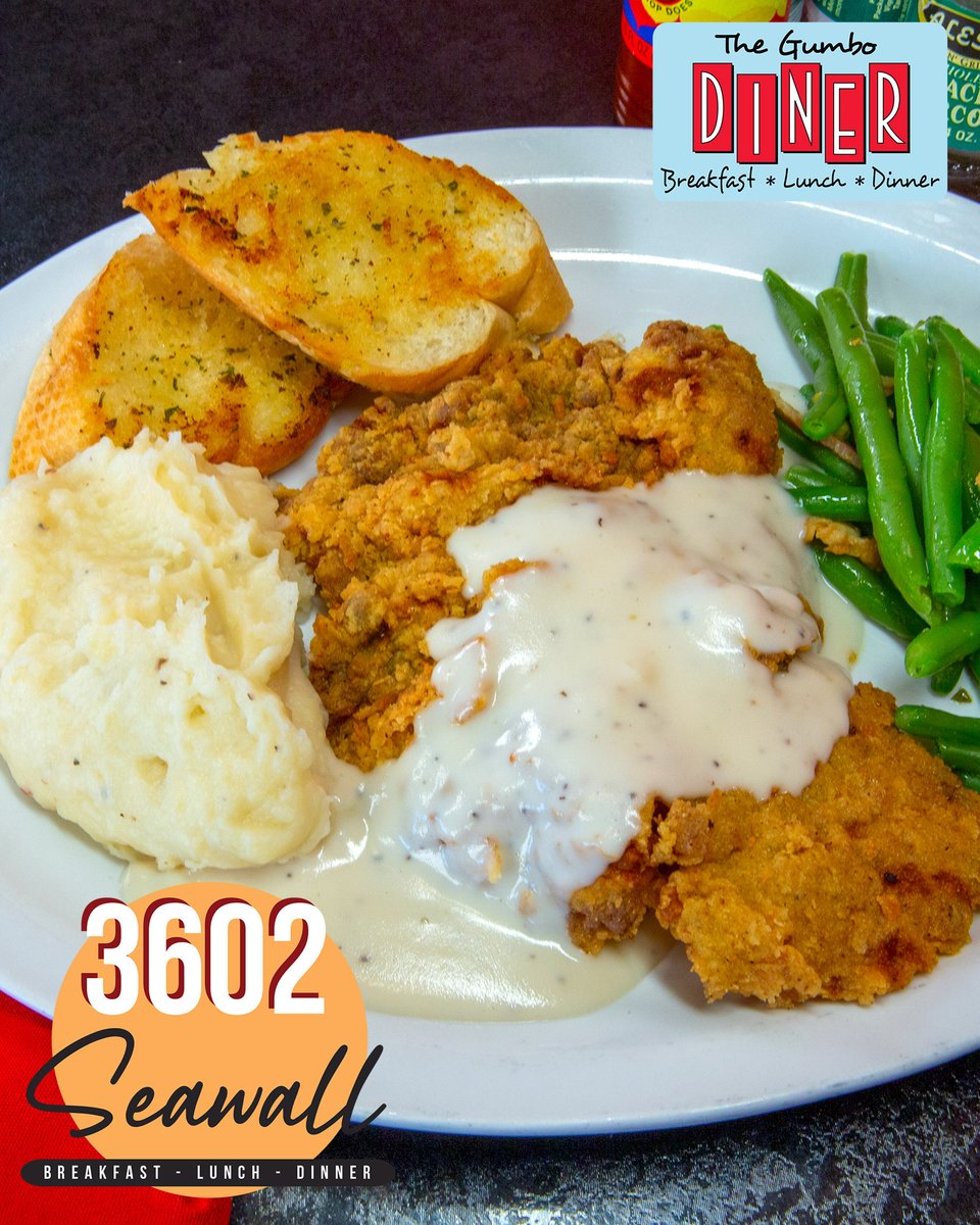 If you are looking for a fantastic Chicken Fried Steak, look no further. Join us for comfort food at its finest!

Directions -> bit.ly/2O0SDuY
Menu or delivery ->bit.ly/3B9HooW
