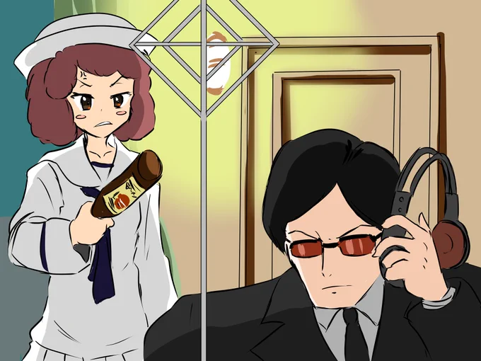 #見た事あるアニメ2つをごちゃまぜにする見た人もやる 