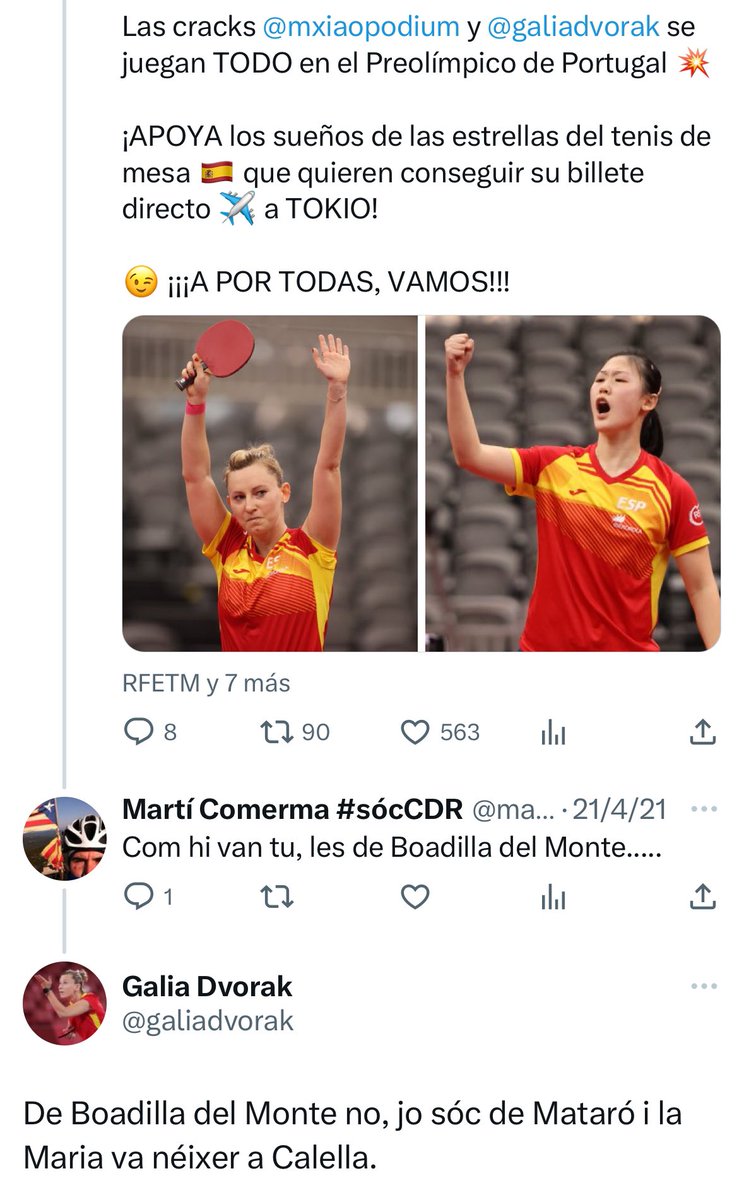 puig_aitor's tweet photo. Avui amb el tema de la selecció de cricket m’han vingut al cap els “zascas” de la @galiadvorak 🤣🤣 https://t.co/DNArr6Rp7a