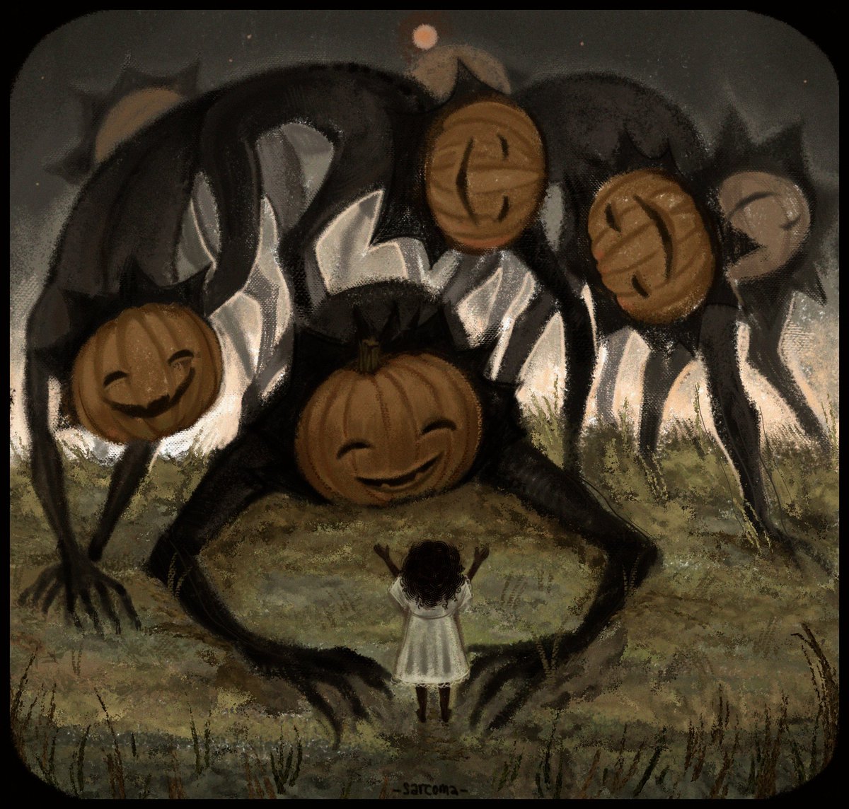 doomedsarcoma's tweet image. the pumpkin king [2020]