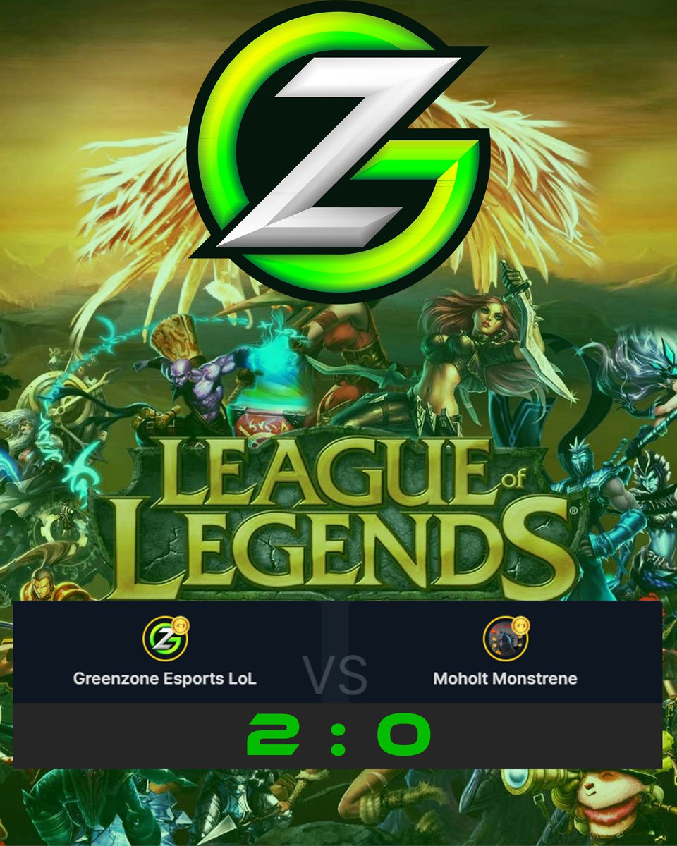 Our LoL team just won their first match!!! ggs Moholt Monstrene. #ggligaen #enterthegreenzone