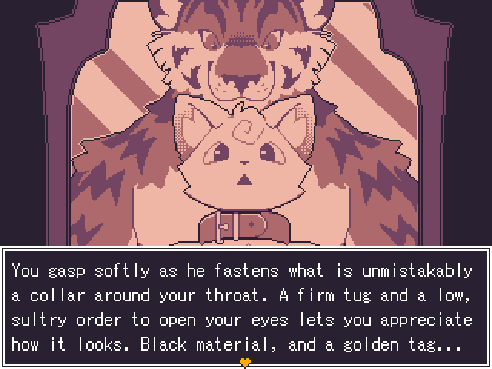 HypnoCatto's tweet photo. Perfect Home's [v.1.3] update is now publicly available! Whore yourself out to a rude tiger mercenary, and either turn him into your personal service-top... or end up as his cute, girly maid, and say goodbye to topping ever again. 💕

https://t.co/YncCDKVoBd https://t.co/HODLTzpKq5