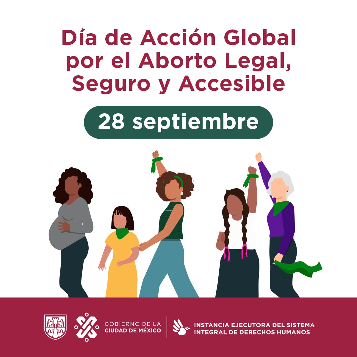 PDHCDMX's tweet image. #Efeméride #28deSeptiembre #DíadeAcciónGlobalporelAbortoLegalSeguroyAccesible
El moviemiento social a favor del aborto legal, gratuito y seguro es fundamental en la garantía de derechos como a la salud, los sexuales y reproductivos.