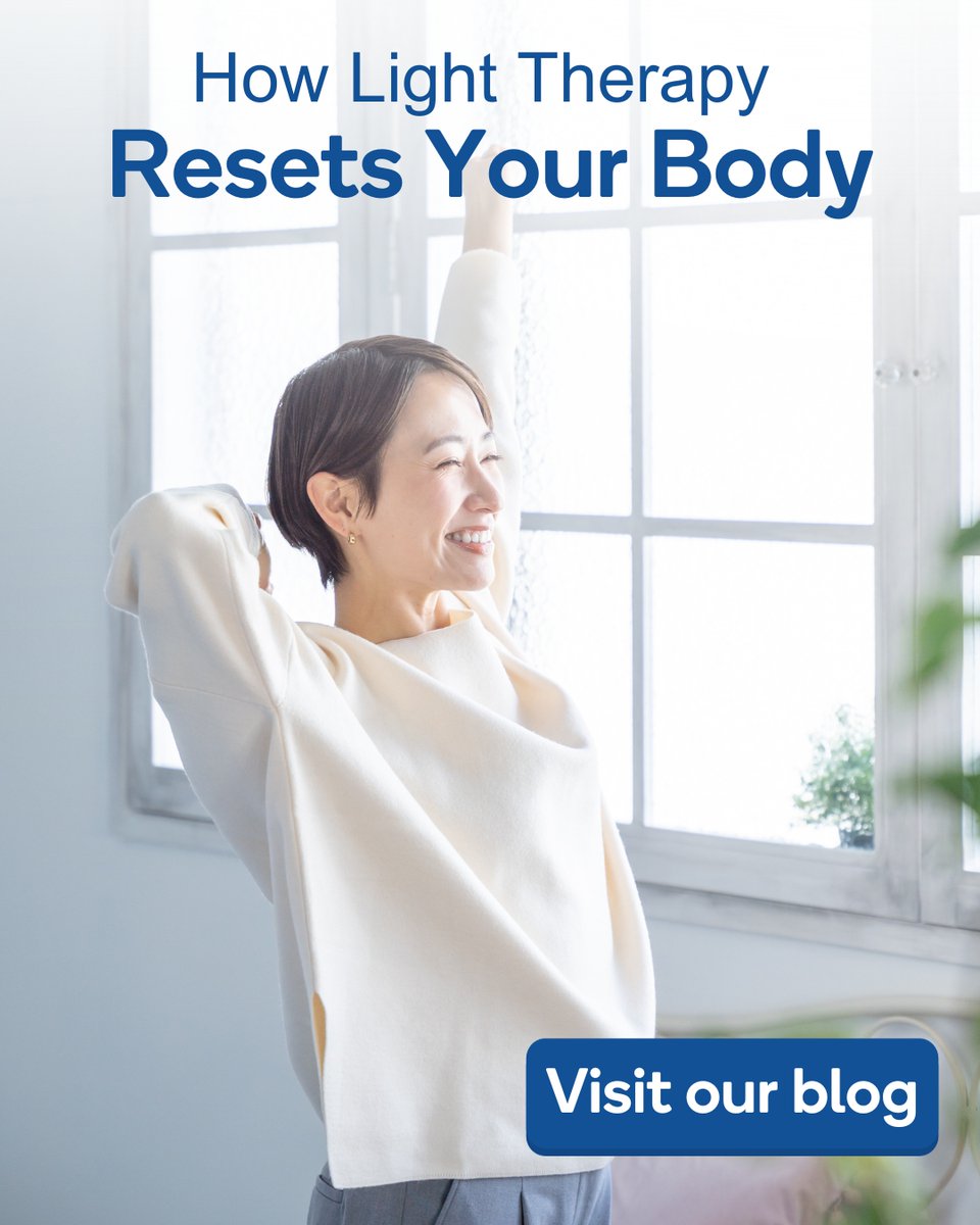 NedleyHealth's tweet photo. Light therapy provides a natural way to reset your body's sleep wake cycle through boosting serotonin levels, decreasing stress hormone's, and more!

Check out the link below to learn more: 
https://t.co/pO1Uxi0BIW

#MentalHealthAwareness #LightTherapy #HealthyLifestyle https://t.co/Ej2svigvgt
