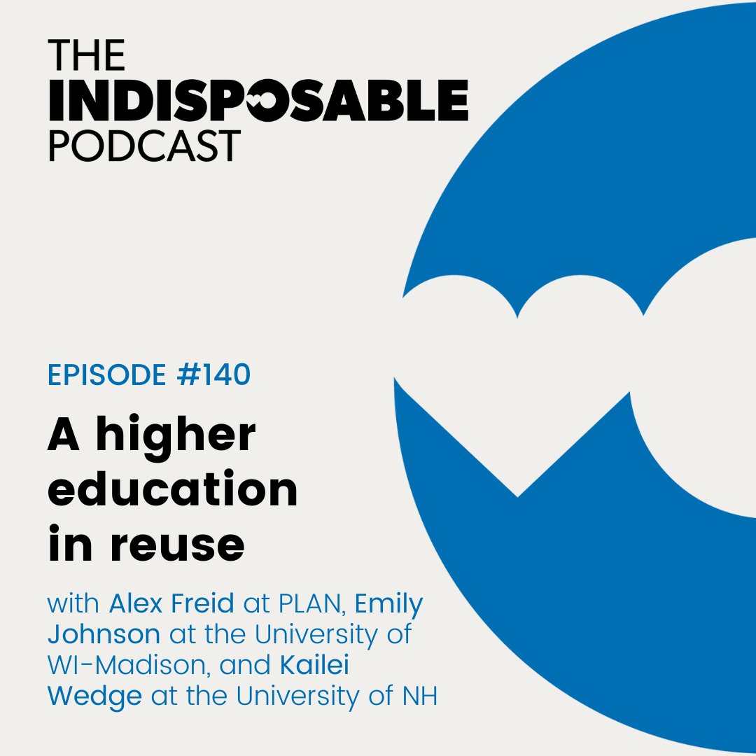 On the latest episode of #TheIndisposablePodcast, we head to college dining halls with Alex Freid, at @PostLandfill, Emily Johnson from @uwmadison, and Kailei Wedge at <a href="/UofNH/">University of New Hampshire</a>.

🎧Tune in at upstreamsolutions.org/podcast/a-high…