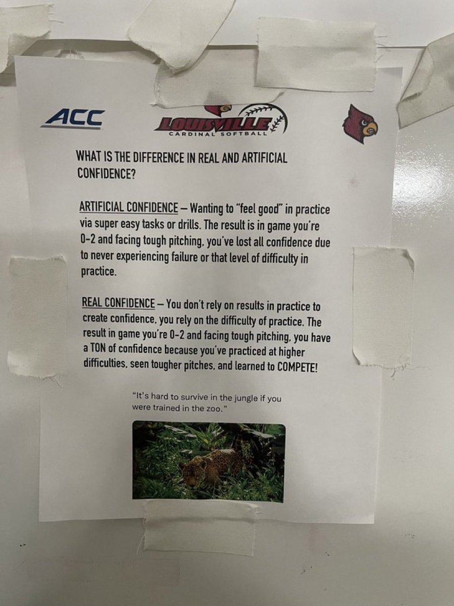 Fake Confidence vs Real Confidence 

Credit: <a href="/CoachNealPT/">Bryce Neal</a> 

“Hard to survive in the jungle if you were trained in a zoo” 🔥