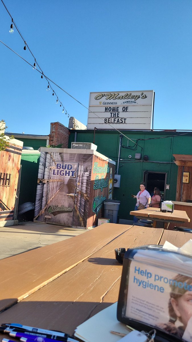 Listening to QCountry1035 while doing Bar Olympics <a href="/Omalleys_Alley/">O'Malley's Alley</a>