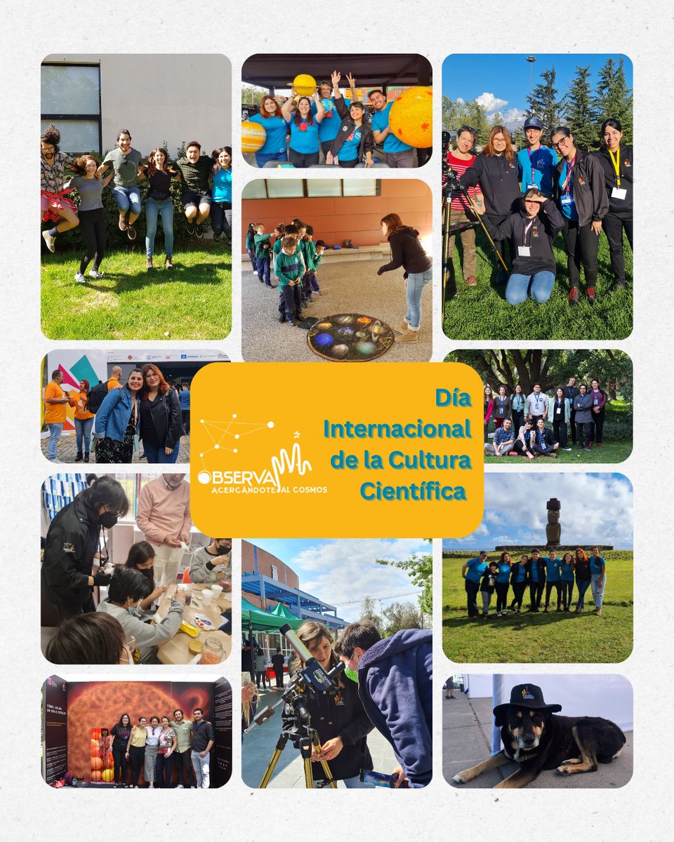 #DíaCulturaCientifica No queremos que se vaya el día, sin saludar a nuestros divulgador@s, que forman parte de nuestro #ObservaMAS. Queremos darles gracias a quienes han pasado por nstro. programa, y la increíble pasión que entregan en cada una de las actividades de estos 10 años