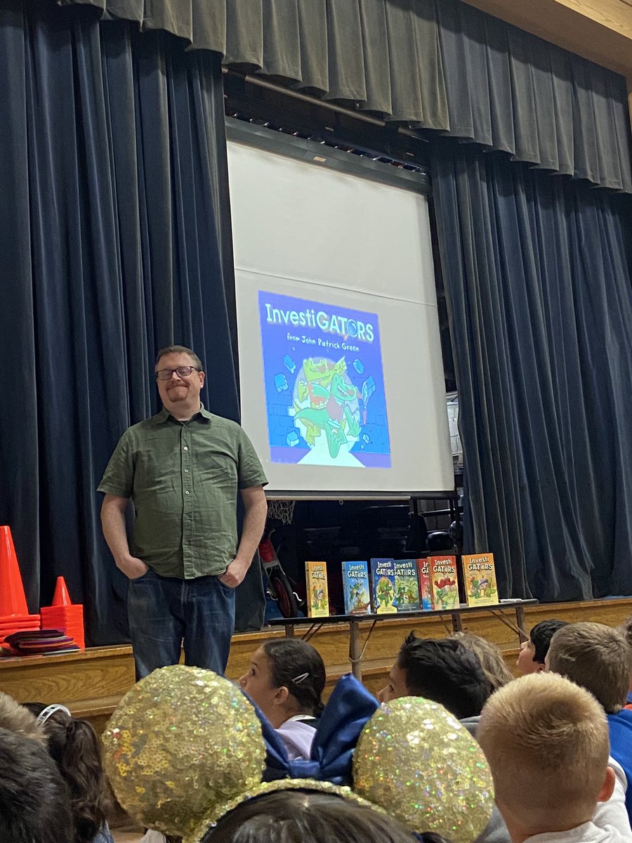 We welcomed author John Patrick Green to Dentzler today. Students loved his art and books. #PCSDProud#Dentzlereagles #ReadingAndWriting
