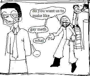 Inoue hearing the title Avataro Sentai Donbrothers for the first time at a bar with Shirakura and Minato-P being like 