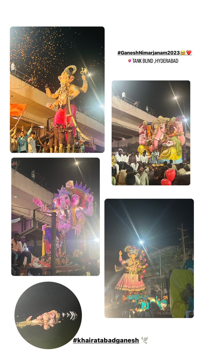 Ganeshimmersion 😍❤️ #GaneshVisarjan #GaneshImmersion2023 #GaneshNimarjan #Tankbund