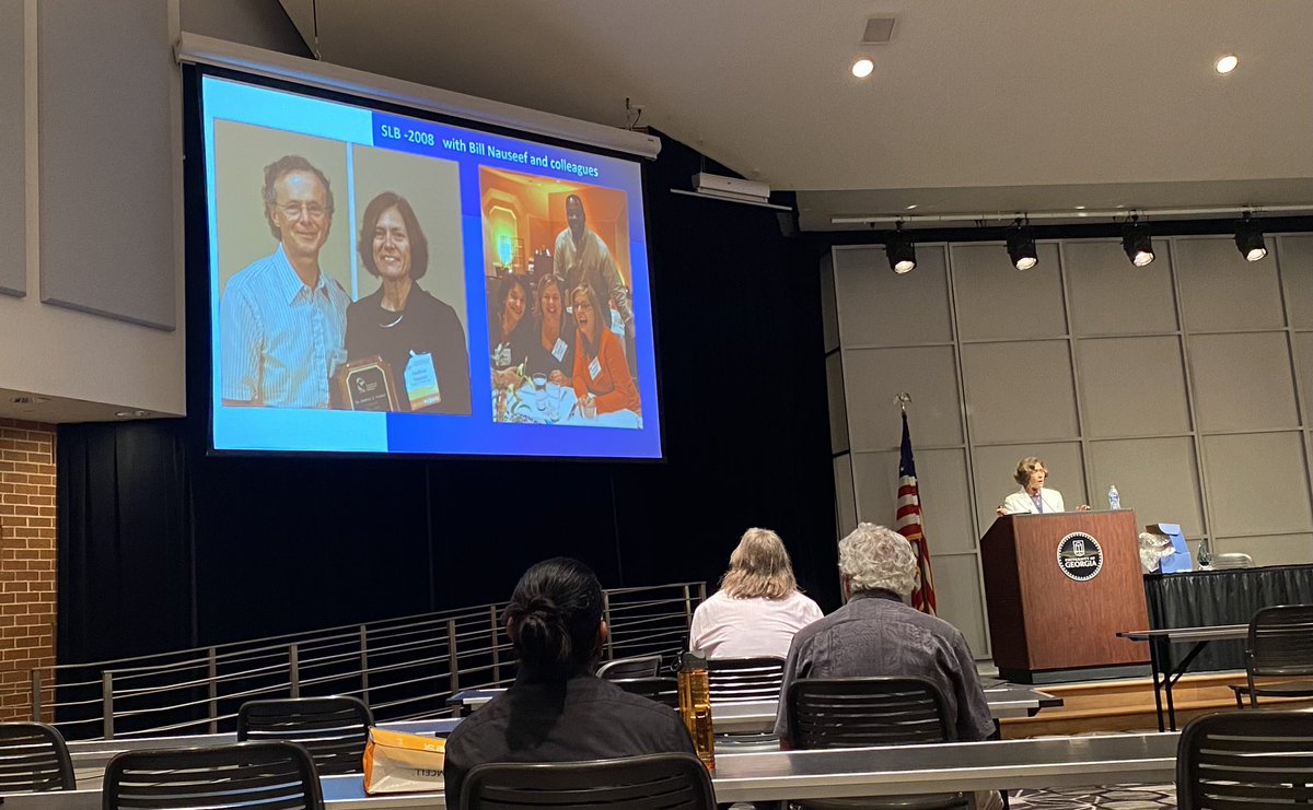 MallaryWacker's tweet photo. When all your mentors are on one slide at a scientific conference &amp; the woman that got you into science is receiving a legacy award - you all the feels! @leukocytebiol #slb2023 https://t.co/ASxIVqBdnG