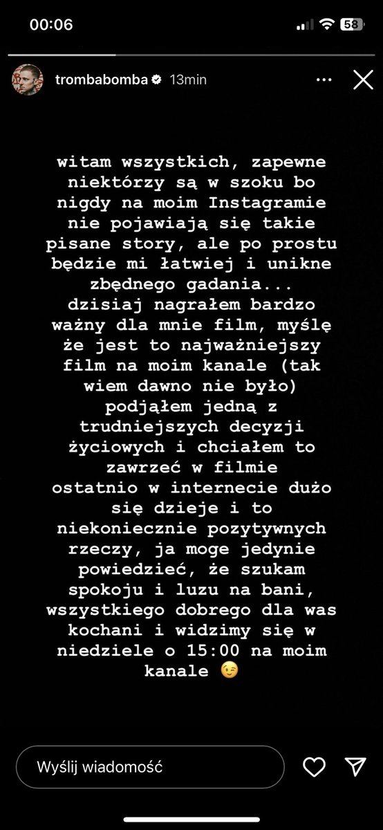 Tromba? Youtubowa emerytura?
