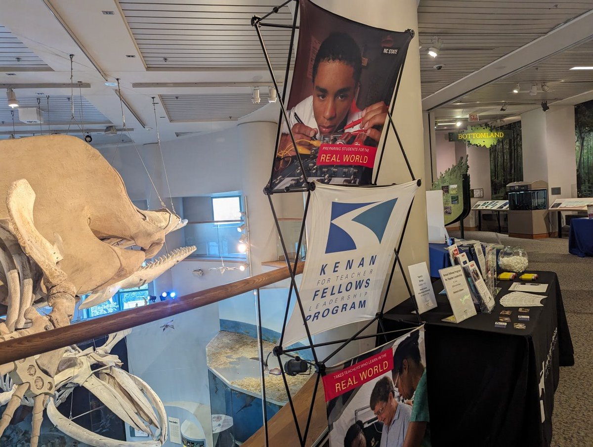 Great view from our table @SciREN_Triangle networking event. Visit us to learn about our professional development immersion experiences for teachers. We're next to the whale 🐳