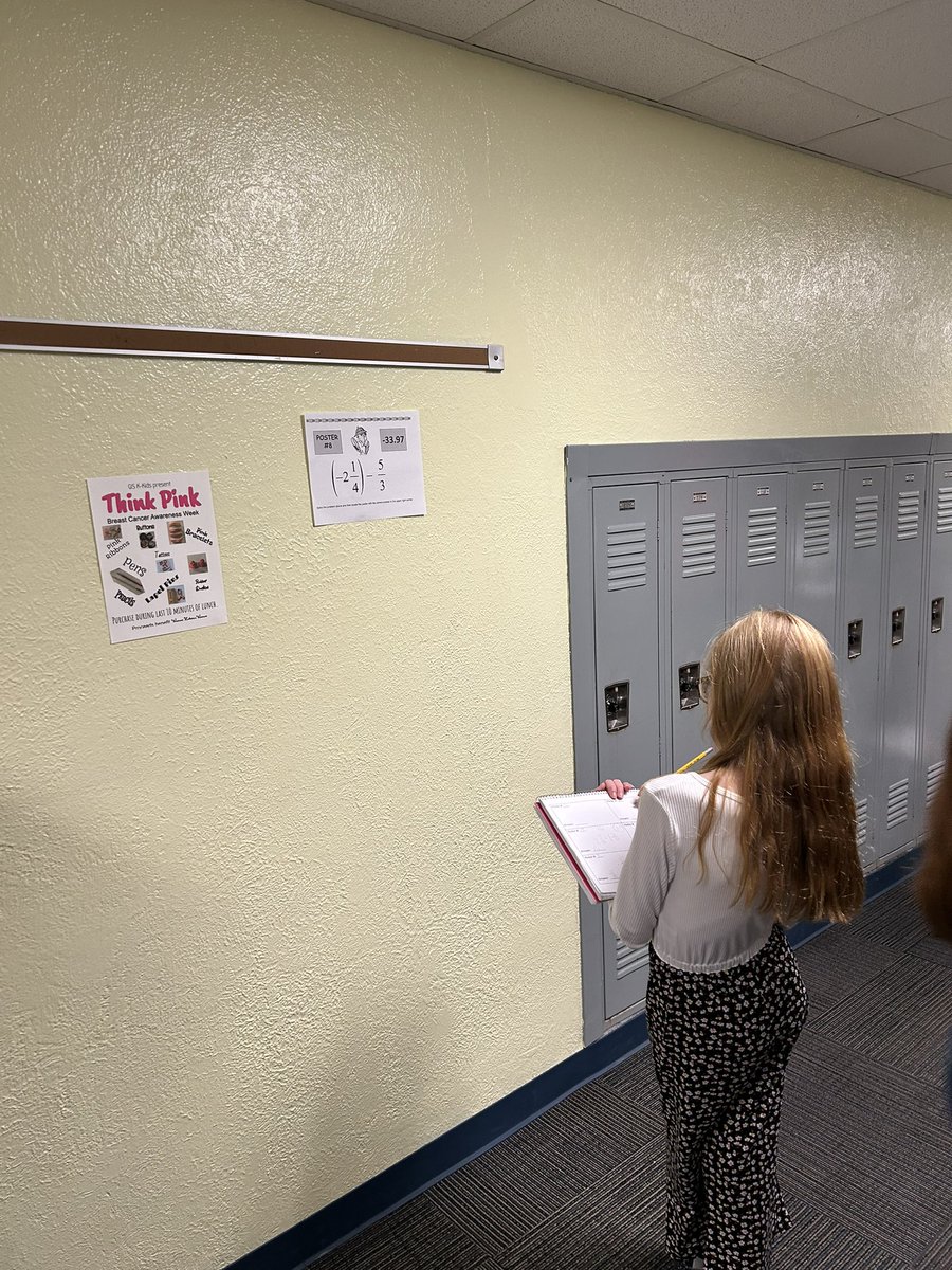 mrsgordonmis's tweet photo. Rational Number Scavenger hunt! https://t.co/aXyyvBrFZt