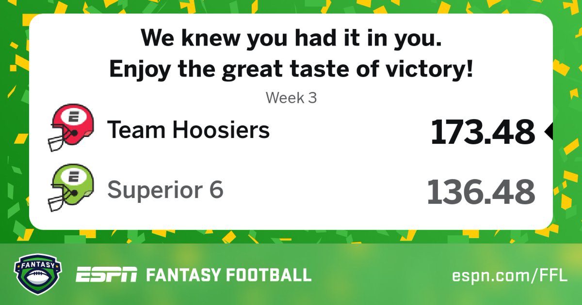 MitchSparber's tweet photo. Check out my results from my ESPN Fantasy Football league via @ESPN Fantasy - via @ESPN Fantasy https://t.co/SAJETBvbwH
