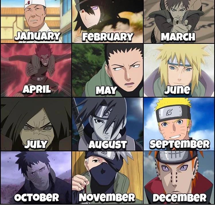 Describe your birth month without telling me the Naruto character 👀