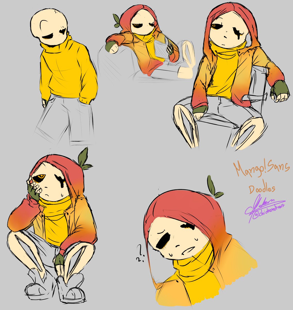 Chichemdraws's tweet photo. Practicing some poses ๐
#doodle #mangosans https://t.co/6hnNHAXHFc