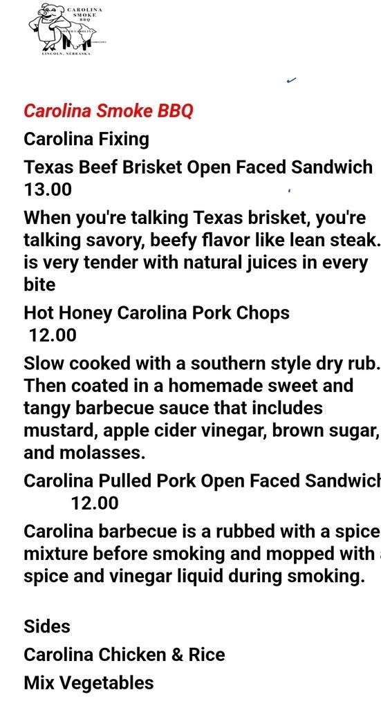 Come hungry to the football game tomorrow night.  Carolina BBQ food truck will be there.  They are also donating 2 Briskets to be raffled off. Tickets for a chance to win are only $2  and benefit SkillsUSA.