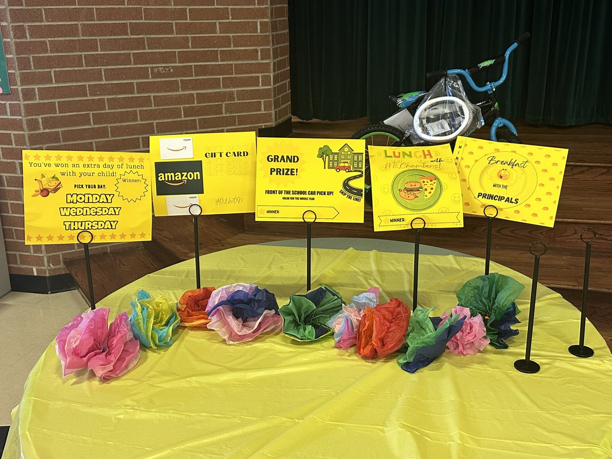 We have AWESOME prizes! The 1st place prize is a brand NEW bike,  &amp; *Priority Pick Up* AKA front of school pick up, #SKIPTHELINE for the ENTIRE school year! #LSELoteriaNight #HumbleElemMath #WeAreLakeshore