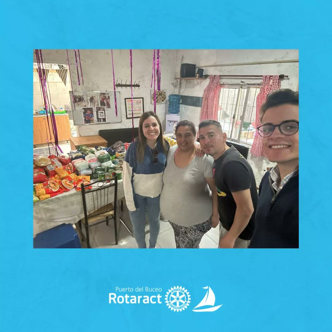 RotaractPDB's tweet photo. 🍴 | Realizamos en conjunto a Rotary Puerto del Buceo una linda donación de alimentos no perecederos y viveres al Merendero Nuestra Fe.

¡El trabajo entre las ruedas fortalece el servicio! ✌️⛵

#EsperanzaEnAcción 🇺🇾⚙️ https://t.co/wdvKuZrjAE