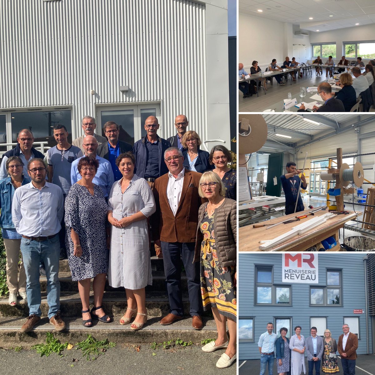 [SUR LE TERRAIN]
🟢 Une journée sur le canton de Cerizay pour @coraliedenoues Sylvie Renaudin et Thierry Marolleau avec au programme un échange avec les maires du canton sur les dossiers en cours, suivi d’une visite de l’entreprise Menuiserie Reveau🪵 à Combrand 📍#deuxsevres