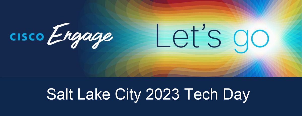 Click the link to register for Salt Lake City 2023 Tech Day on October 11th! Join us and <a href="/Cisco/">Cisco</a> for a full day of sessions to expand your knowledge on the latest next-generation access technologies, practices and trends from Cisco experts.
web.cvent.com/event/efe73d00…
