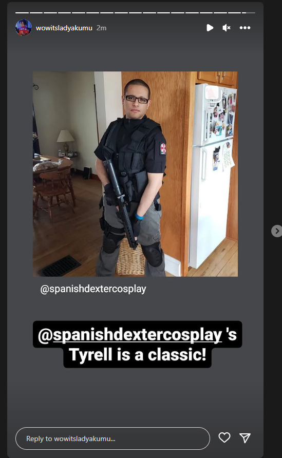 SpanishDexter's tweet photo. Thanks for the shoutout @wowitsladyakumu !
I forgot, it is September 28th.

#re3 #residentevil3 #residentevil3remake #tyrellpatrick #re3r #residentevil3nemesis #cosplay #cosplayer #residentevilcosplay https://t.co/jNJQjBCW2I