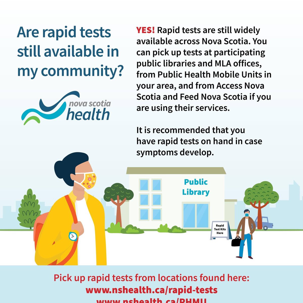 In case you were wondering……keep COVID rapids at home. And remember, not everyone with COVID is very very sick. A big new headache and fatigue alone can also be COVID. Testing let’s you #knowyourstatus, protect others and access treatment for those at high risk. #testingwin