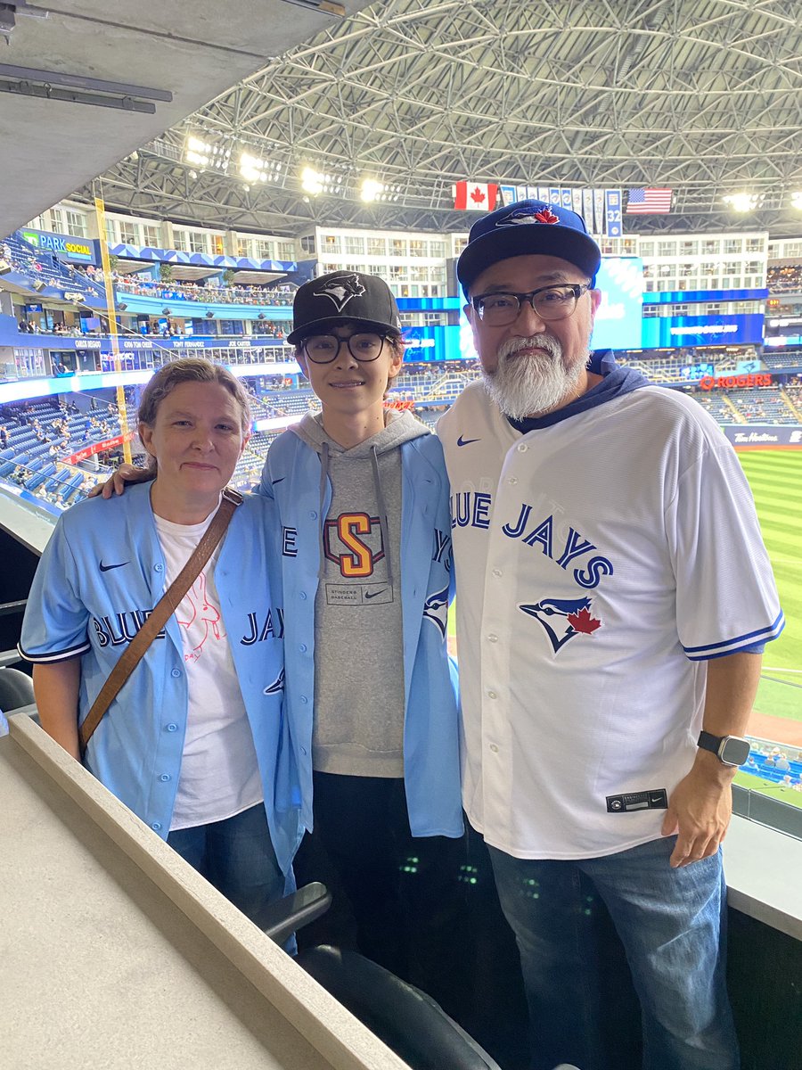 Family night cheering on the @BlueJays #nextlevel #okseeyou #letsgobluejays