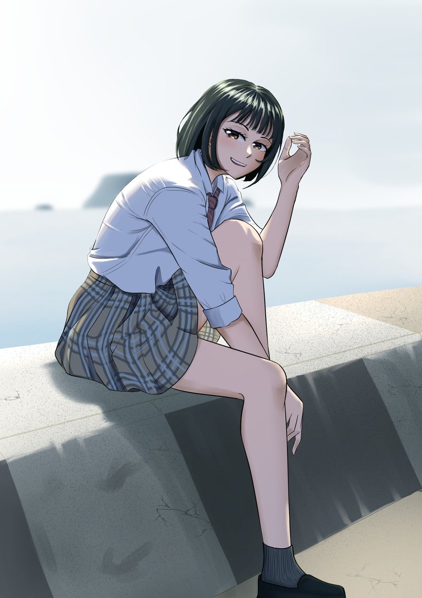 AlienMangap's tweet photo. "How do i look in my summer uniform?"

#VGenChallenge #Fanarts #animeart #animegirl #HighSchool https://t.co/KR2m5f8SOP