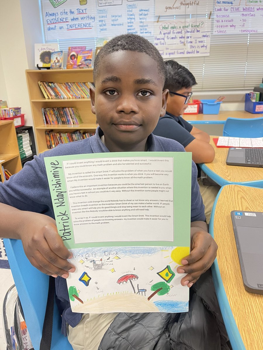 GabrielleMErvin's tweet photo. So proud of our 4th Grade @GWTruett  Tigers publishing and typing their ECR compositions about inventions! Way to go 4th grade! @JeanineKHM  @Padilla_AA @REHdz79 @TeamDallasISD #amplifiedexcellence https://t.co/8dD6WrpK6L