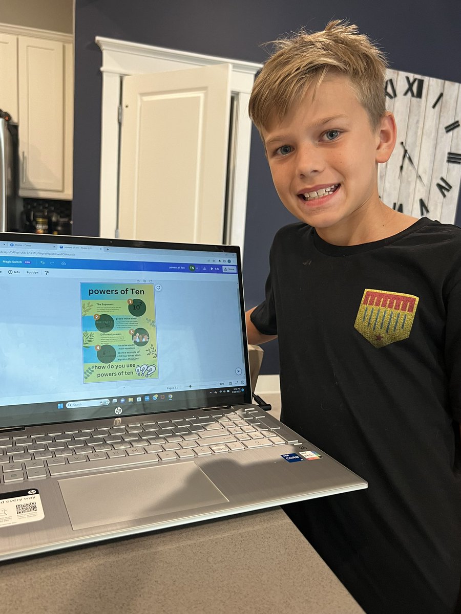 When a student’s Blended Learning lesson at school was so engaging that they immediately want to come home and continue creating more content, it is inspirational!! 😍 In Mrs. Bruner’s class, Mr. Pence helped support Blended Learning by collaborating with students to teach them