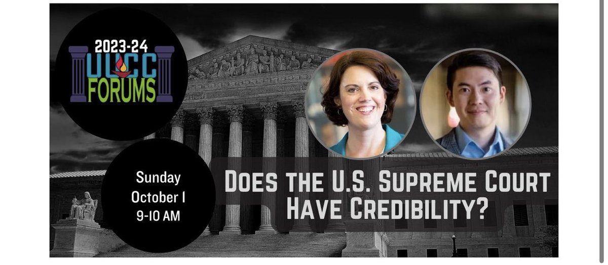 Will be giving a talk later this week with Professor Cassandra Robertson (CWRU) about legal ethics, public support, and U.S. Supreme Court’s credibility.

uucleveland.org/uucc_event/doe…